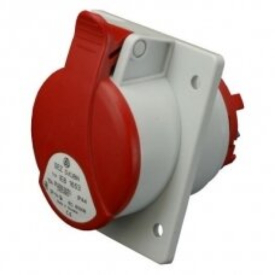 Imagine Priză combinată Sez 34-379, schuko 16 A, 230 V + industrială trifazică 5 x 16 A, aparent, 400 V, IP44