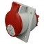 Imagine Priză combinată Sez 34-379, schuko 16 A, 230 V + industrială trifazică 5 x 16 A, aparent, 400 V, IP44