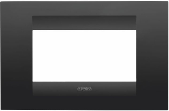 Imagine Rama decorativă Gewiss Chorus Geo 4 module negru satinat