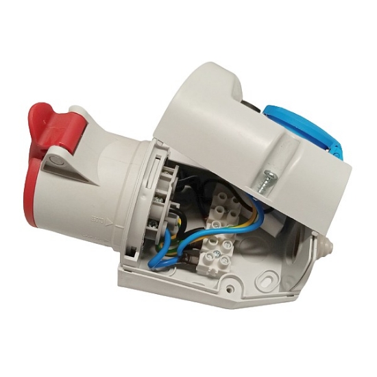 Imagine Priză industrială combinată SEZ cod IZVZ 3253/S 5 x 32A & Schuko 400 V