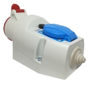 Imagine Priză industrială combinată SEZ cod IZVZ 3253/S 5 x 32A & Schuko 400 V