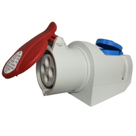 Imagine Priză industrială combinată SEZ cod IZVZ 3253/S 5 x 32A & Schuko 400 V