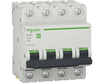 Arată detalii pentru Siguranță automată 4P 40A C 4.5kA Easy9 Schneider Imagine Siguranță automată 4P 40A C 4.5kA Easy9 Schneider