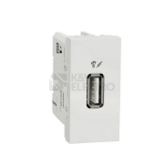 Imagine Priză dublă încărcare USB 1A 1M alb