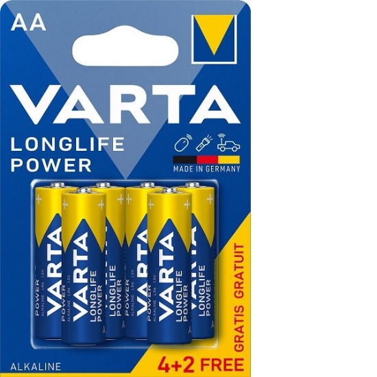 Imagine Baterie alcalină VARTA LR03 Blister 4+2 buc