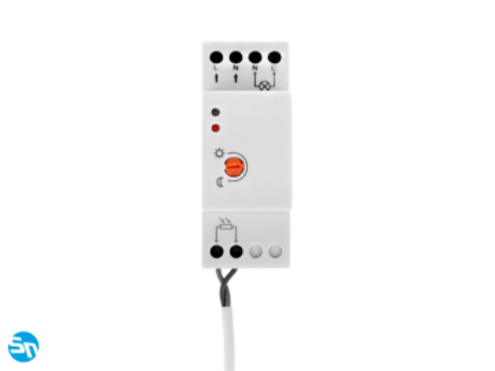 Imagine Senzor crepuscular CZ-1 cu fixare pe șină, max 4800W, IP20, alb
