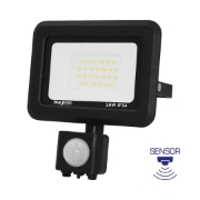 Imagine Proiector LED Slim 20W 6500K cu Senzor IP54 Negru BR-BT60-42031