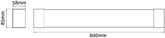 Imagine Lampa LED pentru oglindă 600mm 10W 1100lm IP44 CCT