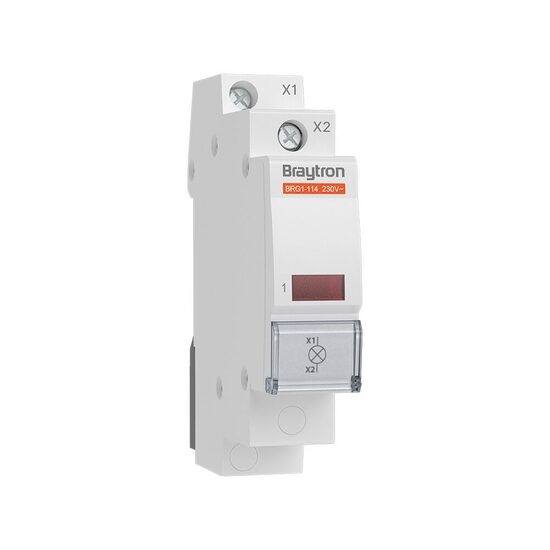 Imagine Indicator LED pe șină DIN 230V roșu BRG1-114 Braytron