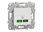 Imagine Priză modulară USB C 65W 2 module alb