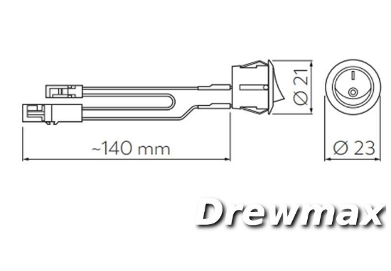 Imagine Intrerupator 220V (12V) MAX.36W Negru