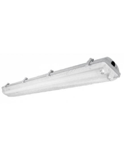 Imagine Corp etanș pentru tuburi LED 2x120cm G13 AC220-240V IP65 ABS/PS alimentare tuburi 1 singur capăt