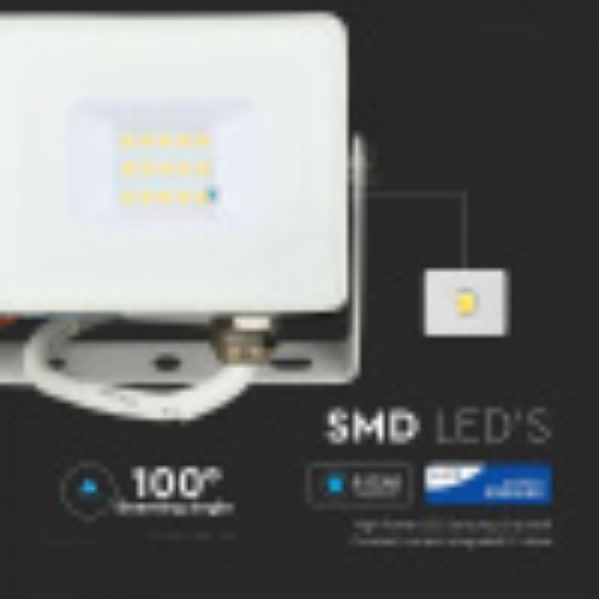 Imagine Reflector LED SMD 10W 4000K IP65 Alb, cip Samsung