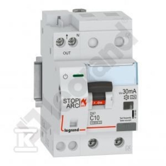 Imagine Disjunctor diferențial DX³ Stop Arc 1P+N C10 30mA