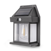 Imagine Lampă solară de perete/gard 1x LED WW filament Entac