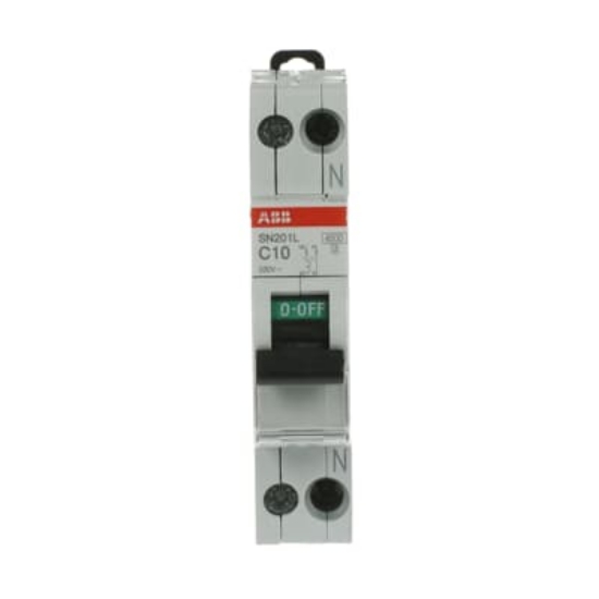 Imagine Întrerupător automat diferențial 1P+N 10A 0.03A ABB