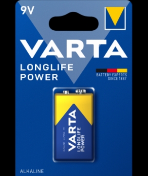 Arată detalii pentru Baterie alcalină Varta Longlife Power 9V blister 1 bucată Imagine Baterie alcalină Varta Longlife Power 9V blister 1 bucată
