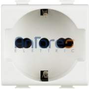 Imagine Priză Schuko 10/16A Modulară 2M Albă