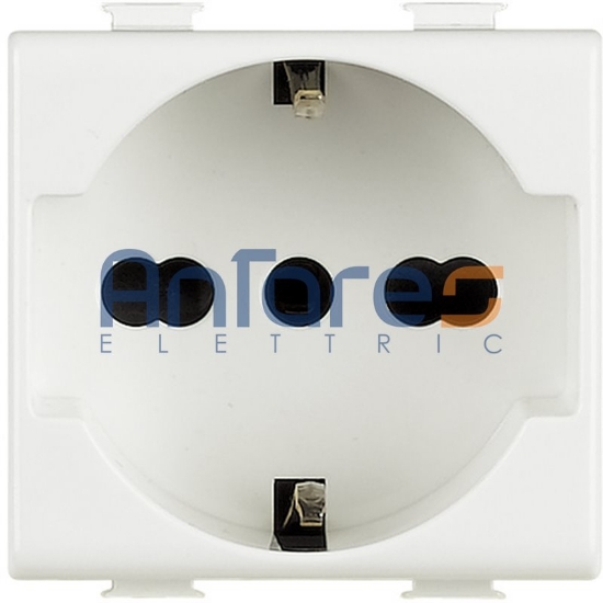 Imagine Priză Schuko 10/16A Modulară 2M Albă