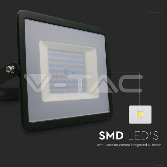 Imagine Reflector LED SMD 100W 6500K IP65 - Negru