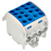 Imagine Clema de derivație izolată Schrack Technik IK026222, cablu Cu, 35mm², 1P, 4 intrări - 4 ieșiri, albastru