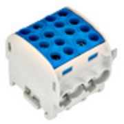 Imagine Clema de derivație izolată Schrack Technik IK026222, cablu Cu, 35mm², 1P, 4 intrări - 4 ieșiri, albastru