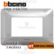 Imagine Rama ornament 3 module alb var Matix Bticino
