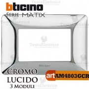 Imagine Rama ornament 3 module alb var Matix Bticino