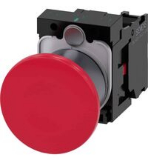 Imagine Buton panou 22mm roșu STOP