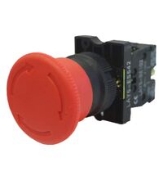 Imagine Buton panou 22mm roșu STOP