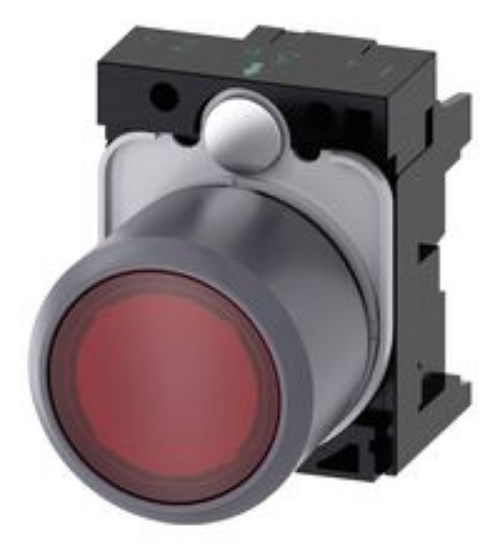 Imagine Buton panou 22mm roșu STOP