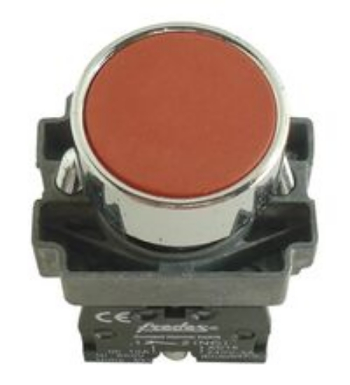 Imagine Buton panou 22mm roșu STOP