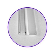 Imagine Profil aluminiu pentru bandă LED 13mm alb 2m