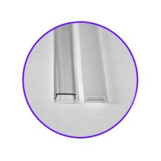 Imagine Profil aluminiu pentru bandă LED 13mm alb 2m