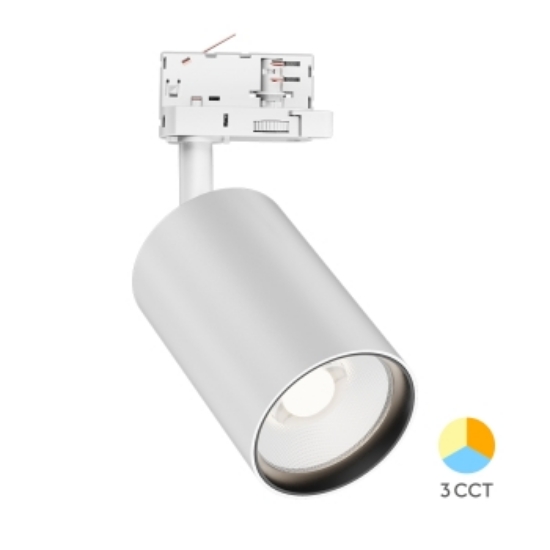 Imagine Spot LED pe șină P15, Alb, 3 în 1, 15W, 1560lm, Monofazic, Braytron