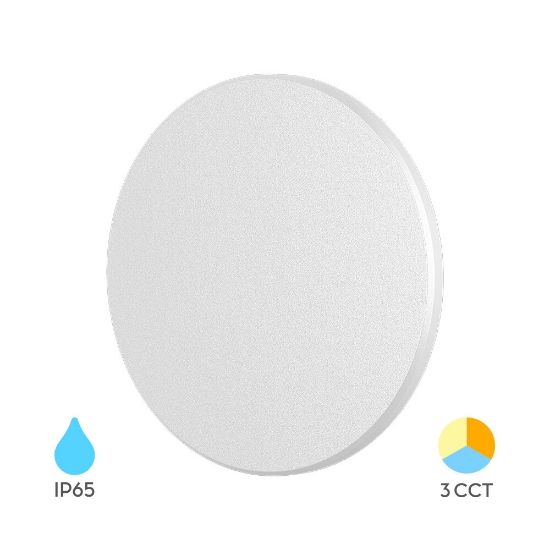 Imagine Corp LED PALERMO 10W-3in1 IP65 D180mm Alb