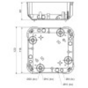 Imagine Doză de distribuție rigips 115x115x45mm KO110/LNA