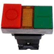 Imagine Buton dublu roșu/verde cu revenire 1NI+1ND