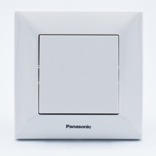 Imagine Întrerupător simplu Arkedia Panasonic ST alb