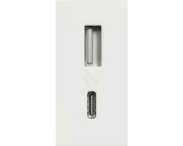 Arată detalii pentru Priză USB 1M Tip A + C (15W) Unica Studio Alb Imagine Priză USB 1M Tip A + C (15W) Unica Studio Alb