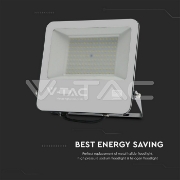 Imagine Proiector LED V-TAC Chip Samsung SMD Slim 100W Lumină Rece Negru Cablu 1m 5 Ani Garanție