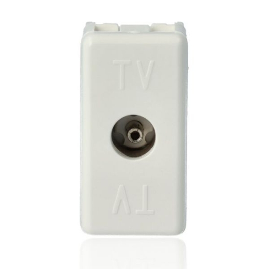 Imagine Priză TV directă Gewiss System, 1 modul, alb