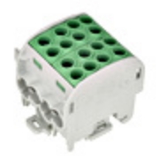 Imagine Clema derivație izolată Schrack Technik IK026232, cablu Cu, 35mm², 1P, 4 intrări - 4 ieșiri, verde