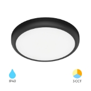 Imagine Spot LED Rotund PT 20W 2000lm 3in1 Negru F:225mm IP40