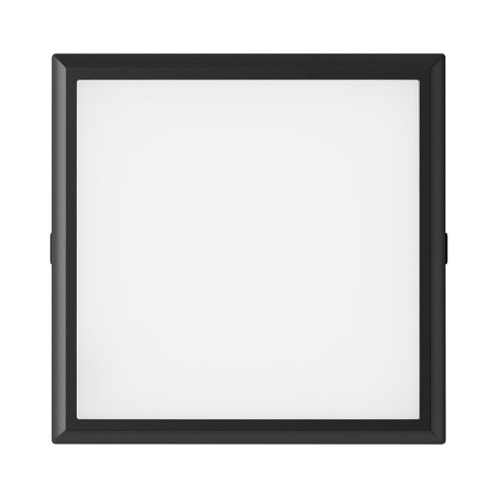 Imagine Plafonieră LED Pătrată 20W 2000lm 3in1 Negru IP40