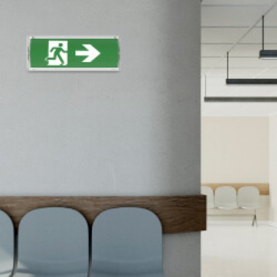 Imagine Lampă Indicator în Jos EXIT de Urgență