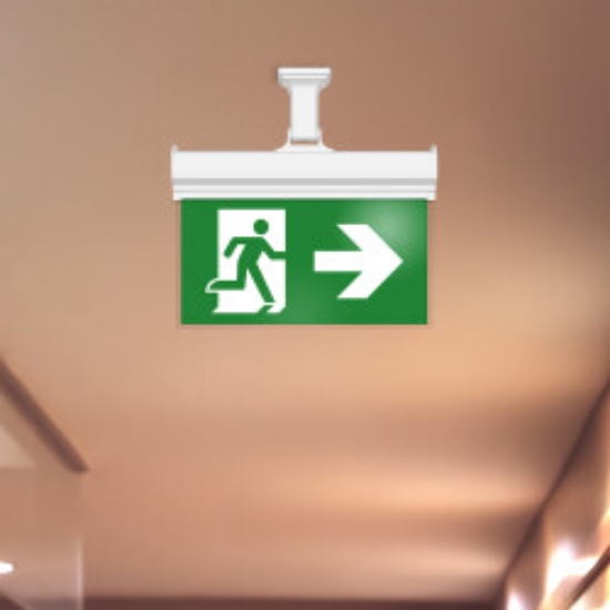 Imagine Lampă Indicator în Jos EXIT de Urgență
