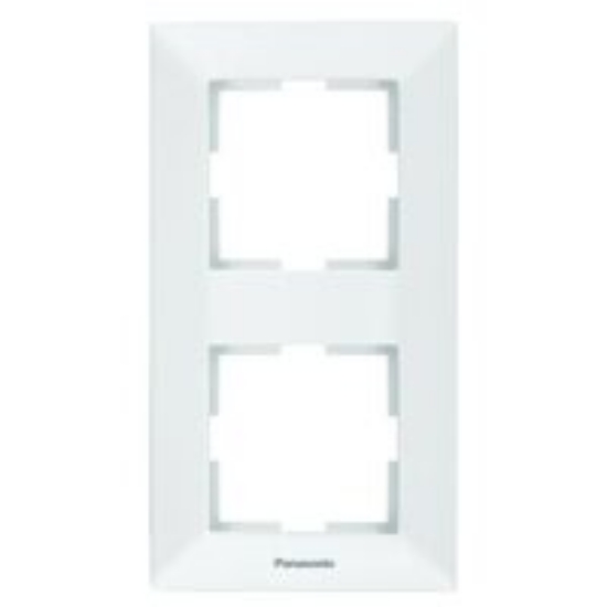 Imagine Ramă 2 module verticală, IP20, Alb, Panasonic Arkedia Slim