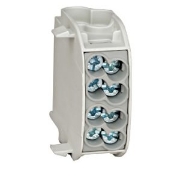 Imagine Clema de derivație izolată Schrack Technik IK026212, cablu Cu-Al, 35mm², 1P, 4 intrări - 4 ieșiri, gri