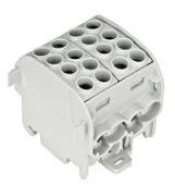 Imagine Clema de derivație izolată Schrack Technik IK026212, cablu Cu-Al, 35mm², 1P, 4 intrări - 4 ieșiri, gri